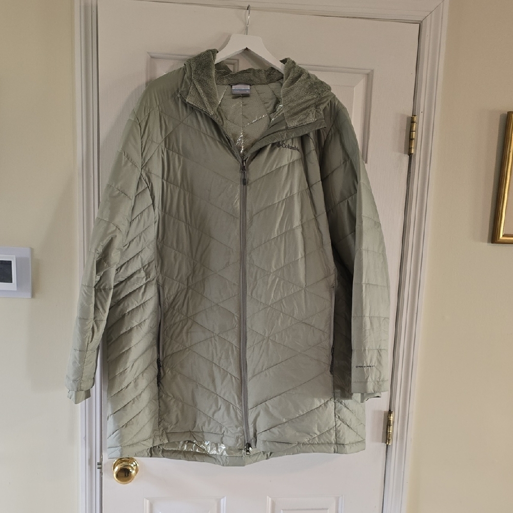 COLUMBIA Heavenly Long Hooded Jacket 3x (24-26)